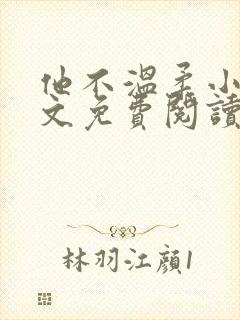 他不温柔小说全文免费阅读无弹窗