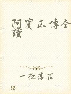 阿宾正传全文阅读