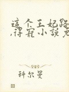 这个王妃路子野,得宠小说免费阅读全文封面