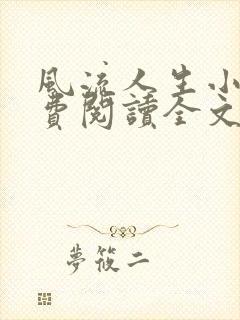 风流人生小说免费阅读全文无弹窗封面