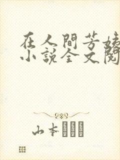 在人间芳姨阿伟小说全文阅读