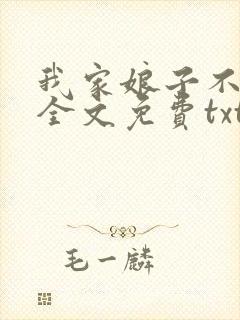 我家娘子不对劲全文免费txt