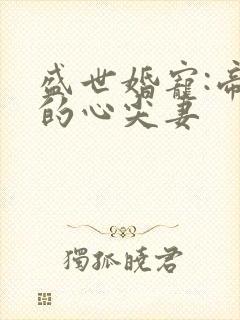 盛世婚宠:帝少的心尖妻封面