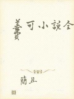姜可小说全文免费封面