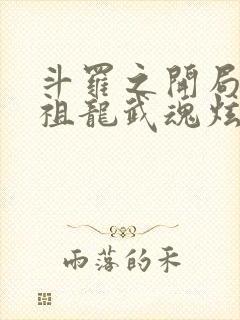 斗罗之开局签到祖龙武魂炫光超佛帝