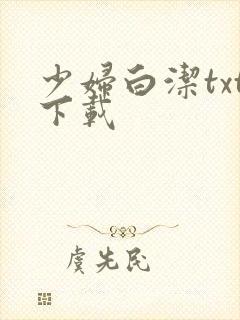 少妇白洁txt下载