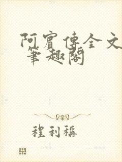 阿宾传全文阅读 笔趣阁