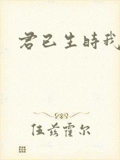 君已生时我未生
