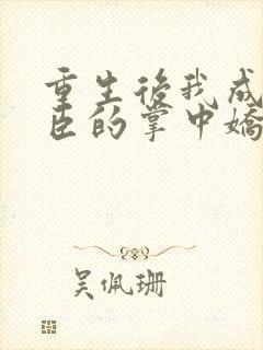 重生后我成了权臣的掌中娇无弹窗