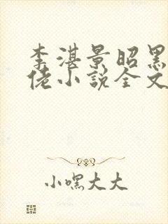 李湛景昭黑道大佬小说全文免费