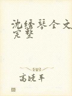 沈绣琴全文阅读完整
