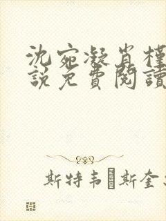沈宛凝肖槿辰小说免费阅读全文封面