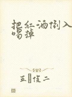 把红酒倒入b里喝掉封面