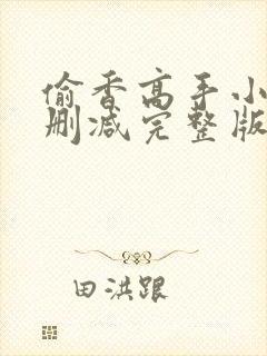 偷香高手小说未删减完整版封面