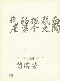 我的总裁白富美老婆全文阅读无删减