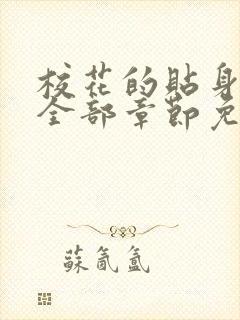 校花的贴身高手全部章节免费阅读封面