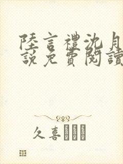 陆言礼沈月慈小说免费阅读最新章节