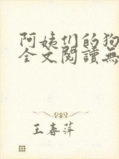 阿姨们的狗小说全文阅读无弹窗封面
