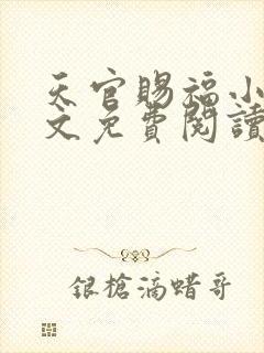天官赐福小说全文免费阅读未删减txt