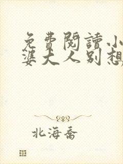 免费阅读小说老婆大人别想逃