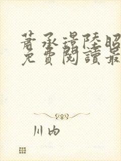 萧承璟陆昭全文免费阅读最新章节封面