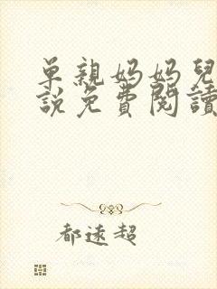 单亲妈妈儿子小说免费阅读无弹窗