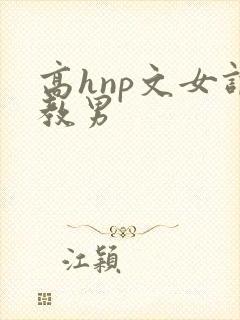 高hnp文女调教男