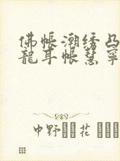 佛帐潮绣凸浮双龙耳帐慧宁法师