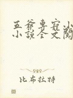 五爷专宠小娇妻小说全文阅读