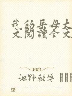 我的岳母大人全文阅读全文小说封面