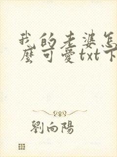 我的老婆怎么这么可爱txt下载