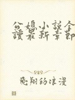 公媳小说全文阅读最新章节内容