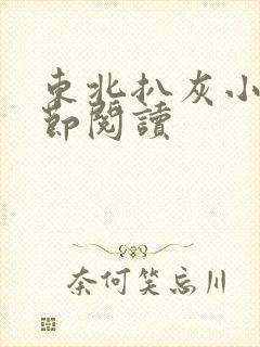 东北扒灰小说分节阅读