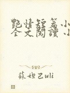 艳情短篇小说集全文阅读 小说