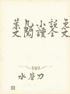 叶凡小说免费全文阅读全文