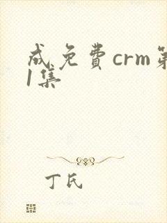 成免费crm第1集