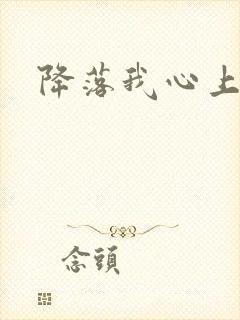 降落我心上