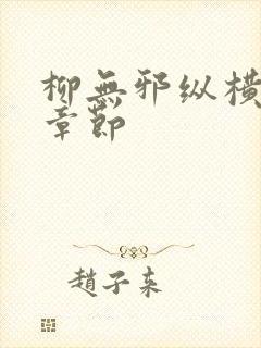 柳无邪纵横最新章节封面