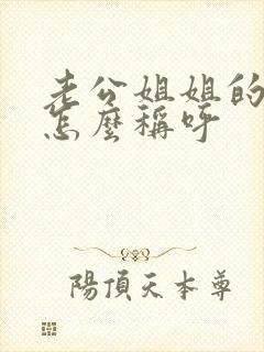 老公姐姐的丈夫怎么称呼