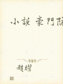 小说 豪门隐婚
