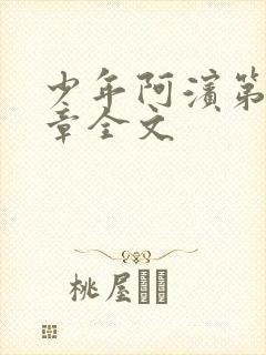 少年阿滨第13章全文封面