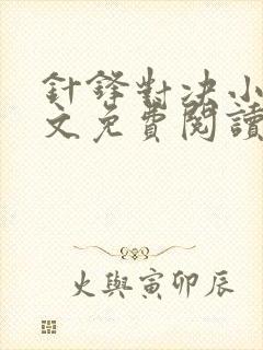 针锋对决小说全文免费阅读未删减