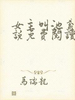 女主叫池鸢的小说免费阅读封面