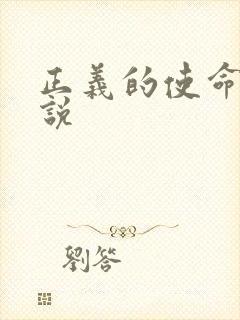 正义的使命 小说