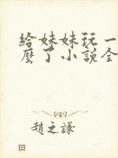 给妹妹玩一下怎么了小说全文阅读