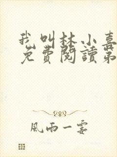 我叫林小喜全文免费阅读第一部封面