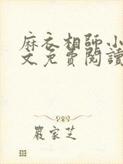 麻衣相师小说全文免费阅读封面