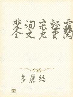 裴洵宋轻霜小说全文免费阅读最新章