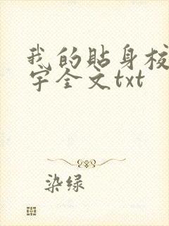 我的贴身校花唐宇全文txt