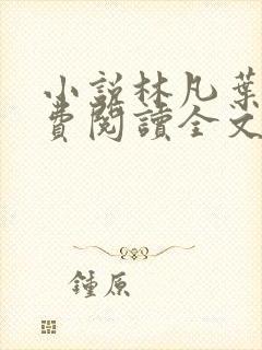 小说林凡叶惜免费阅读全文